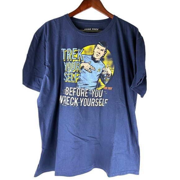 VTG 2000's NWOT Plus Size 2015 Star Trek Spock Graphic Tee shirt, Men's Size 2XL - Picture 1 of 4